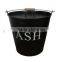 Fireplace Tools Metal Black Coal Bucket Ash Holder With Metal Shovel