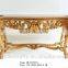 Antique Reproduction Italian Design Gold Leaf Veneer Top Hotel Side Table