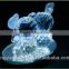 Crystal islamic art transparent unique double bear model wedding soap gift or crystal baby gifts