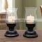 Metal Table Standing Candle Holder With Glass