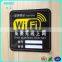KM-FP14 High Quality Square plastic acrylic warning board for wifi sign