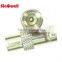 BNC female to IEC male coaxial connector adapter