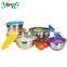 Non Slip Silicone Bottom Stainless Steel Mixing Bowls Set With Lids Kitchen Tools