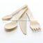 Birch Restaurant Disposable Wooden Cutlery Set