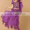 Yifusha coins top and panel skirt set for belly dancing