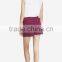 women wine red elastic waist indigo cute crochet lace shorts