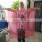 waterproof hooded disposable plastic raincoat rain poncho with sleeve and button