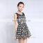 ODM/OEM GOOD SERVICE FROM CHINA V-NECK FASHION SEXY GIRL PRINT DRESS