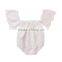S33629W Summer 2017 Infant Baby Girl Flower Lace Butterfly sleeves Romper Sunsuit Jumpsuit