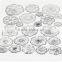 custom different shapes PVC transparent clear stamp planner silicone seal