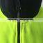 Fleece two tone high visibility safety sweatshirt with reflective tape and half zipper meet EN ISO 20471