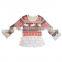 christmas New Style baby Girls snowflake and deer pattern designs dress kids clothing wholesale