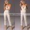 Canyon Plunge Neck Jumpsuit In Beige