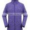 lady hot sale anti pilling melange polar fleece jacket winter outdoor wear