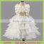Scalloped Sleeveless Vestidos Chiffon Girl Dress for Wedding flower girl dress