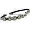 Beautiful Beaded Headband Rhinestone Embroidered headband Elastic Stretchable Hairband accessories for women wedding applique