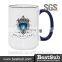 JS Coatings Sublimation Mugs 15oz Rim Handle Mugs B21B