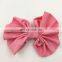 4" Chiffon Bo Accessories Solid Bow Without Hair Clips Flat Back