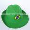 wholesale promotion Brazil country flag felt hat