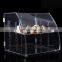 Custom acrylic cake cupcake candy box bin container with divider food dispenser
