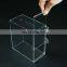 Square High Clear Acrylic Donation Box With Lock / Acrylic Suggestion Box