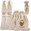Natural Unbleached Bread Bags, Reusable Drawstring Bag for Loaf, Baguette and Homemade Artisan Bread Storage bag