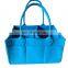 Multi function portable felt baby diaper caddy bag with removable divider