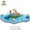 Customized hotel equipment water park slides and water parks , Aqua park