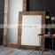 antique silver frame mirror