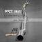 super racing tailpipe flexible exhaust pipe for Volkswagen Golf 6 full section downpipe cat back with quad double tip