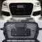 Front bumper grille,Front Hood Grill Front upper Honeycomb mesh for AUDI RSQ5 2013-2016
