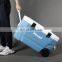65L Cooling Food Ice Beer Cooler Box PU Foam Camping Sport Travel Insulated Waterproof 100 Cans OEM Plastic Cooler With Wheels