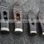 2 holes acrylic flat metal combined part button toggles for garment