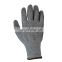 HANDLANDY technical dipping gloves latex winter safety work dipping PU palm ANSI gloves cut level 5 nitrile smooth
