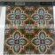 Foshan Flower Design on Mesh Square Shape Colored Glass Mosaic Crafts Glass Painting Tile
