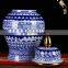 Traditional Chinese Vintage Ceramic Ginger Jar Porcelain Antique Vase Blue And White Vase Home Decoration