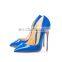High heel high quality ladies new fashion design sandals shoes women blue color shoe