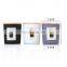 Creative Multi-color Frosted Transparent Candle Jars With Wooden Lids Black Candle Jars