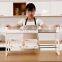 2  tier Foldable multifunctional cabinet organizor expandable plastic  kitchen under sink rack shelf under sink organizer