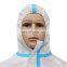 Coverall Blue Tape Medical Protective Coverall with hood 70g/m2