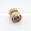 High Quality OEM ODM Accepted Thread Pipe Fitting Copper Straight Fittings Bulkhead Connector S20