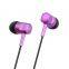 Dairle metal in-ear heavy bass earphone with universal volume control