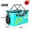 New Design Folding Fishing Bucket With Handle EVA Fishbox Outdoor Water Box Packing Live Fish Bucket Thickened Fishing Tank Fish