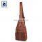 Anthracite Fitting Cotton Lining Material Zipper Closure Type Genuine Leather Crossbody Bag at Wholesale Price