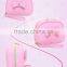 OEM Cute pink pu leather cosmetic bag pouch,high quality travel organizer makeup bag,funky cosmetic bag as makeup bag