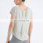 Custom women Breathable Short Sleeve Loose Gym Workout Top Quick Dry Casual Tee-shirt Sport Pour Femme Mesh Sports Gym Yoga Tees