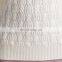 Oversized Women White Color Half Turtleneck Cable Knit Italian Cashmere Sweater