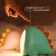 China Manufacturer Silicone Moon Lamp Chargeable LED Dinosaur Lamp Children Night Light Switch  USB in Bedroom Portable
