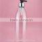 Transparent empty round plastic bottles 750ml for pump spray