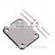 Chrome Neck Plate for Electric Martin Guitar strings with One Rubber mat Four Mounting Screws